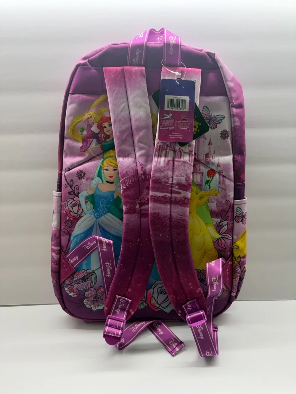 Disney Princess Girls Pink & Purple Backpack
